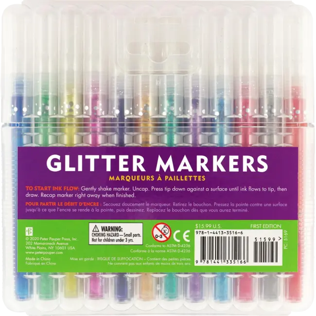 Studio Series Glitter Markers (12)