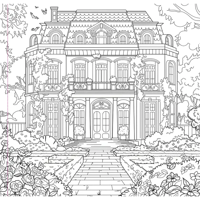 Goth Garden Adult Coloring Book