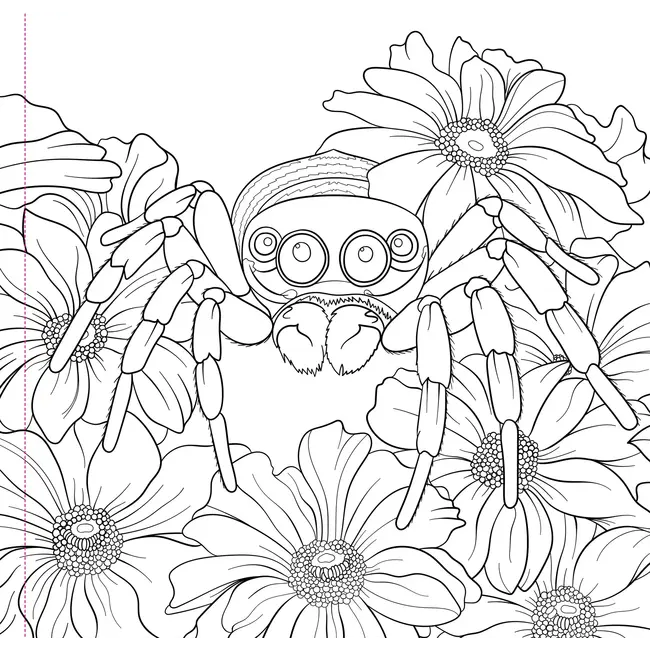 Goth Garden Adult Coloring Book