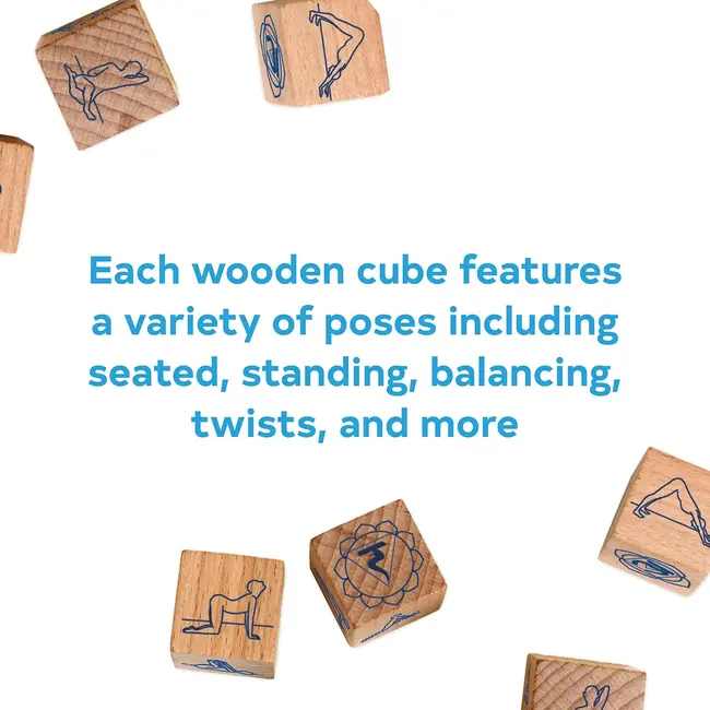 Yoga Dice: 7 Wooden Dice, Thousands of Possible Combinations!