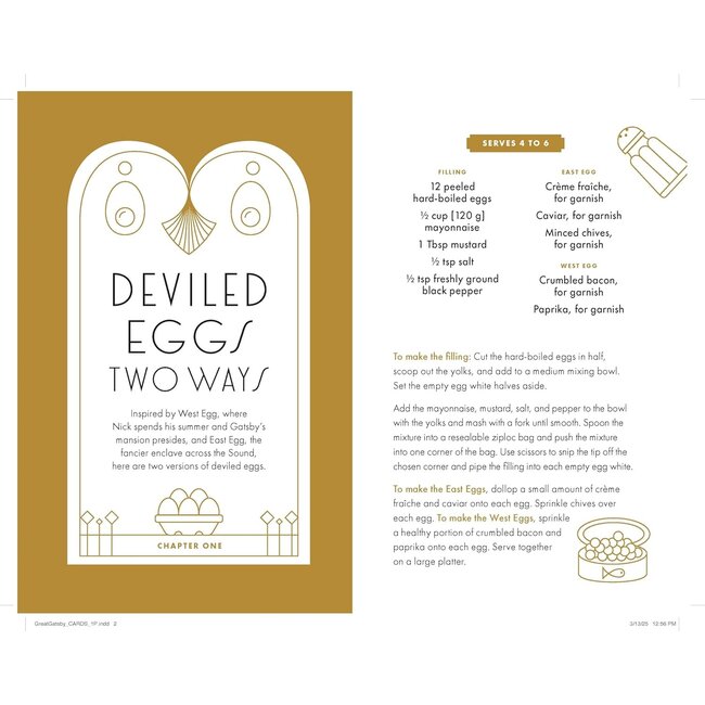 The Great Gatsby: The Complete Novel with 15 Recipes Inspired by the Roaring ’20s (Cook the Book)