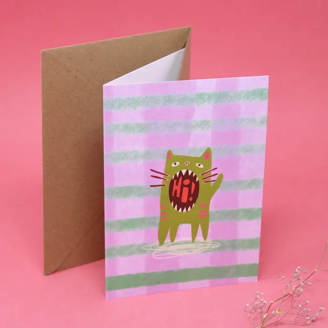 Hi Cat Card
