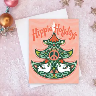 Hippie Holidays Card