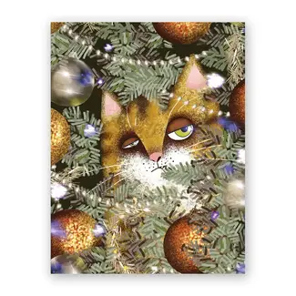 Cat Nice List Holiday Card