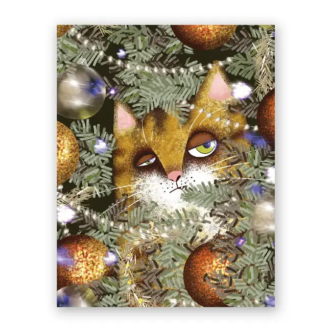 Cat Nice List Holiday Card
