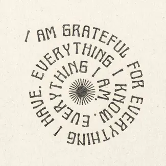I Am Grateful Print 11x11"
