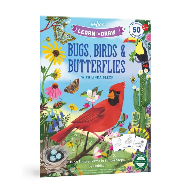 Art Book 9: Learn to Draw Bugs, Birds & Butterflies