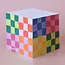 Rainbow Check Sticky Note Cube