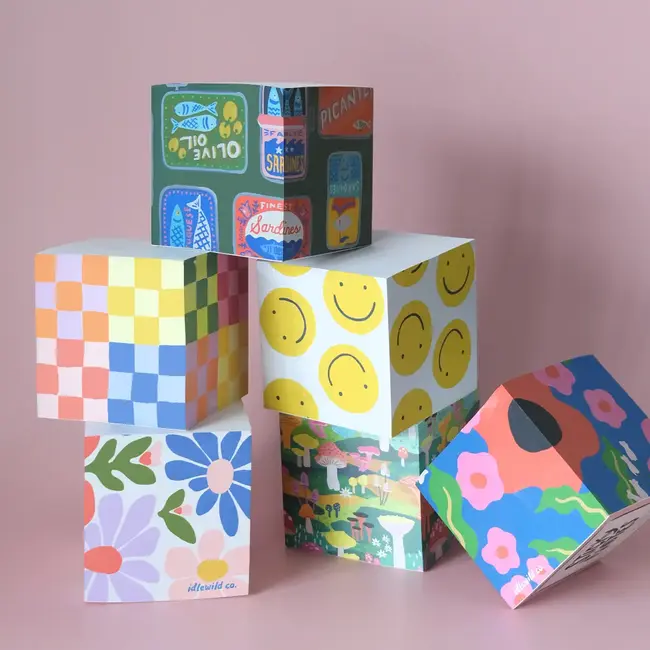 Mushroom Heaven Sticky Note Cube