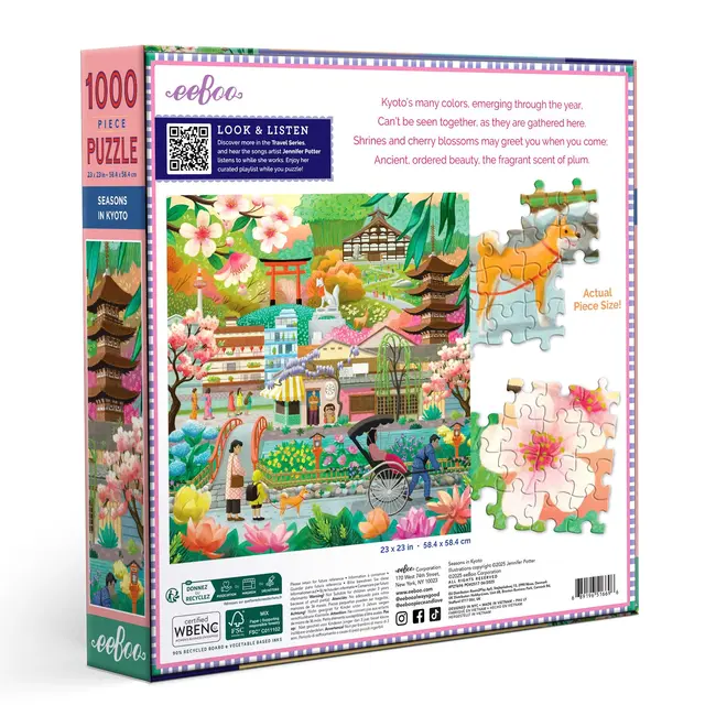 Seasons In Kyoto Puzzle - 1000 Piece