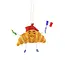 Monsieur Croissant Ornament
