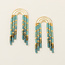 Chromacolor Miyuki Rainbow Fringe Earrings