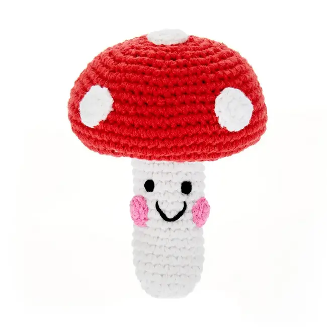 Pretend Food Rattle - Red Mushroom