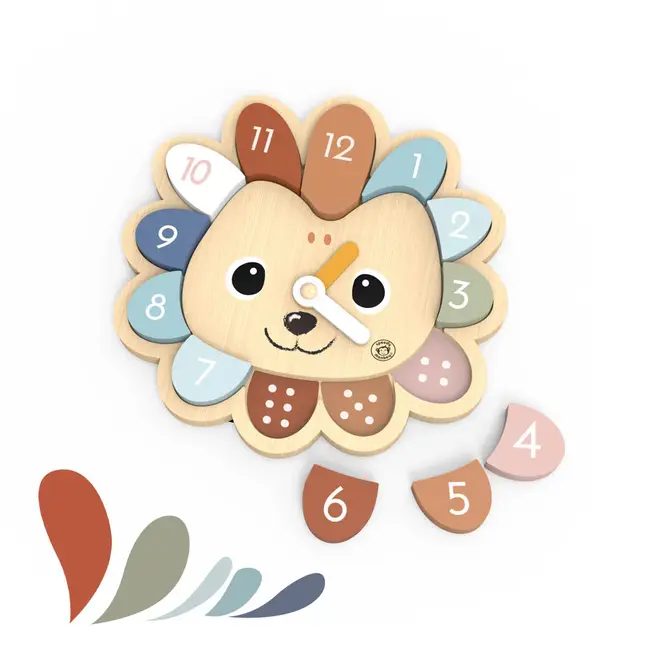 Wooden Hedgehog Clock Game