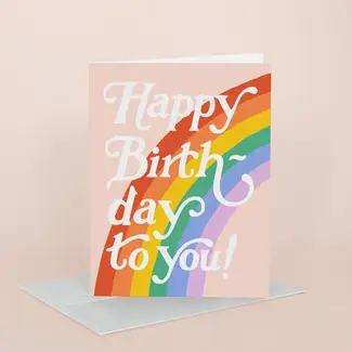 Big Rainbow Birthday Card