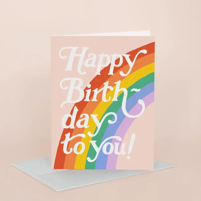 Big Rainbow Birthday Card