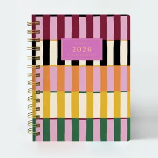 2026 Pocket Size Planner Painted Stripes