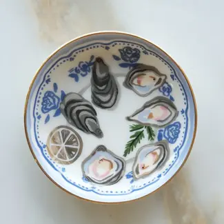 Oysters Porcelain Trinket Dish