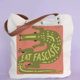 Eat Fascists Canvas Tote