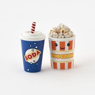 Salt + Pepper Shakers - Popcorn + Soda