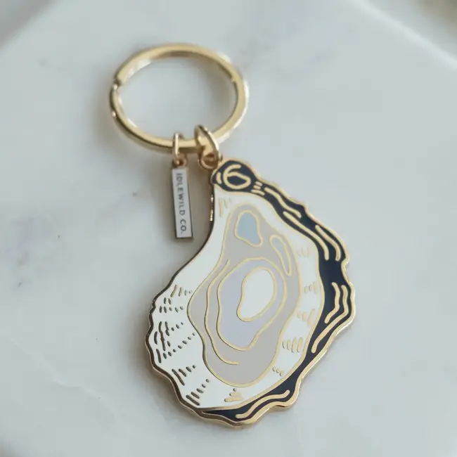Oyster Enamel Keychain