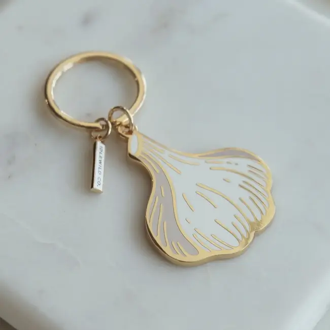 Garlic Enamel Keychain