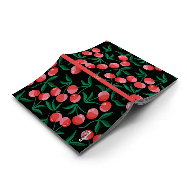 Classic Layflat Notebook - Cherries