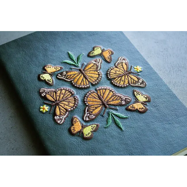 Butterfly Dance Embroidered Journal