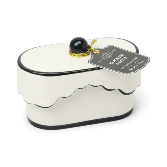 Cherie Ceramic Dish Candle - Black Fig & Olive