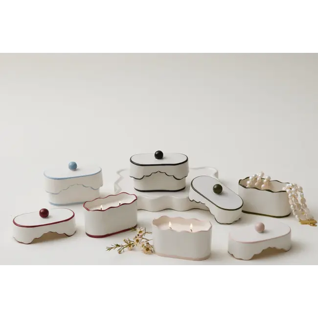 Cherie Ceramic Dish Candle - Black Fig & Olive