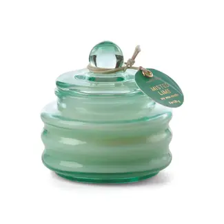 Bright Green Beam Glass Candle - Misted Lime