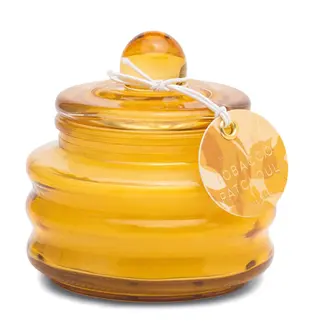 Ochre Beam Glass Candle - Tobacco Patchouli