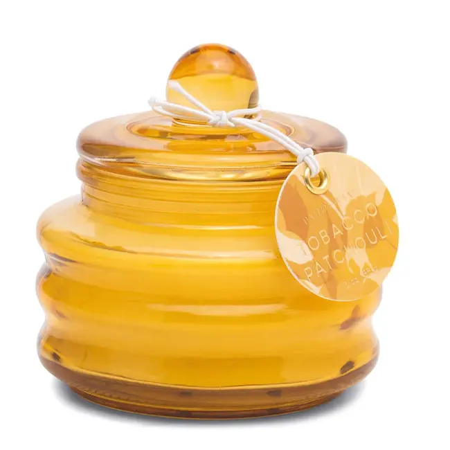 Ochre Beam Glass Candle - Tobacco Patchouli