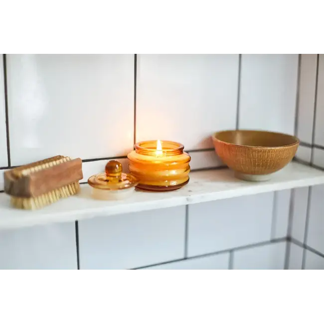 Yellow Beam Glass Candle - Meyer Lemon