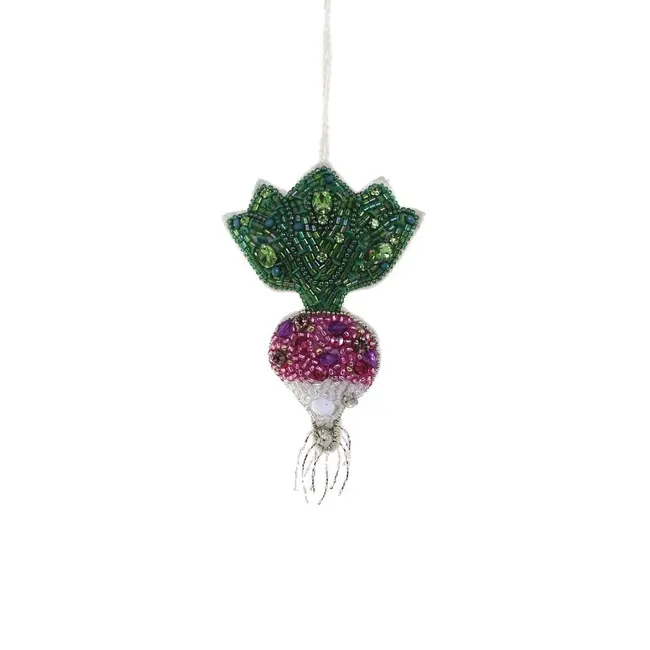 Jeweled Radish Ornament