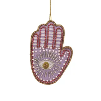 Beaded Hamsa Hand Ornament