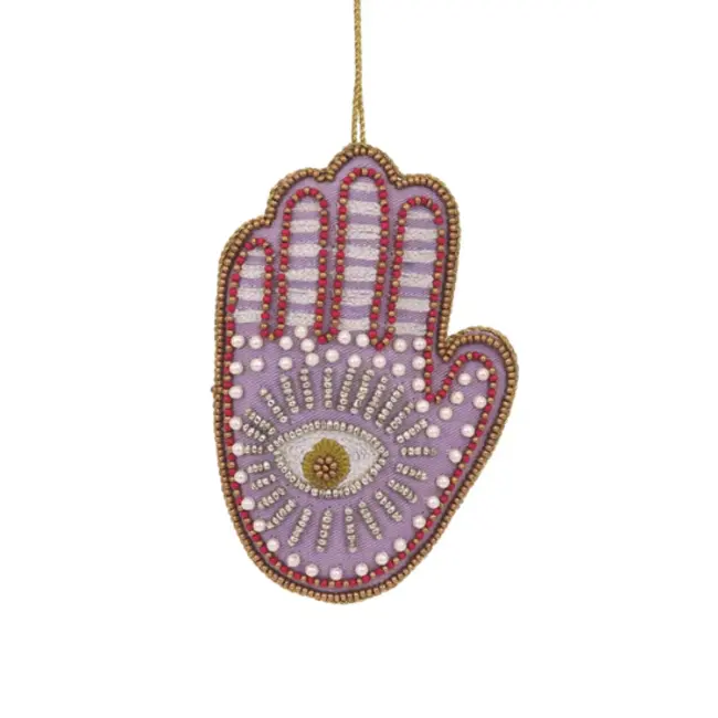 Beaded Hamsa Hand Ornament