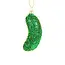 Jeweled Pickle Glass Ornament