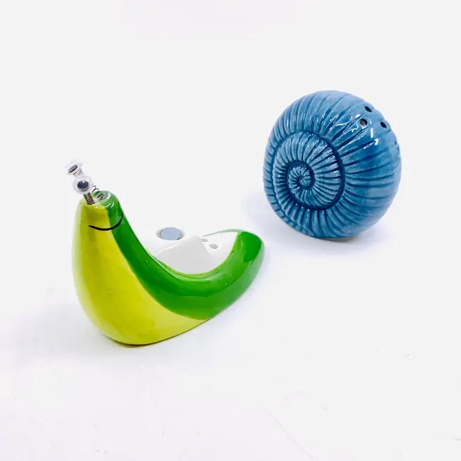 Salt + Pepper Shakers - Snail