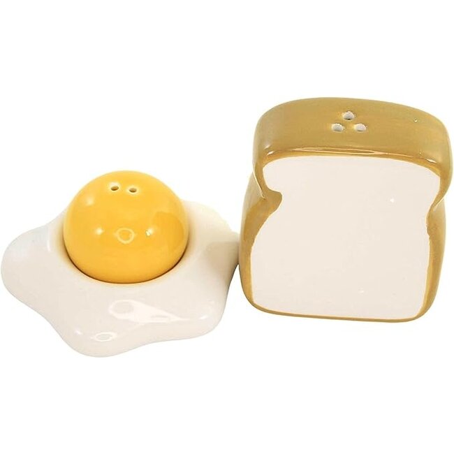 Salt + Pepper Shakers - Egg & Toast