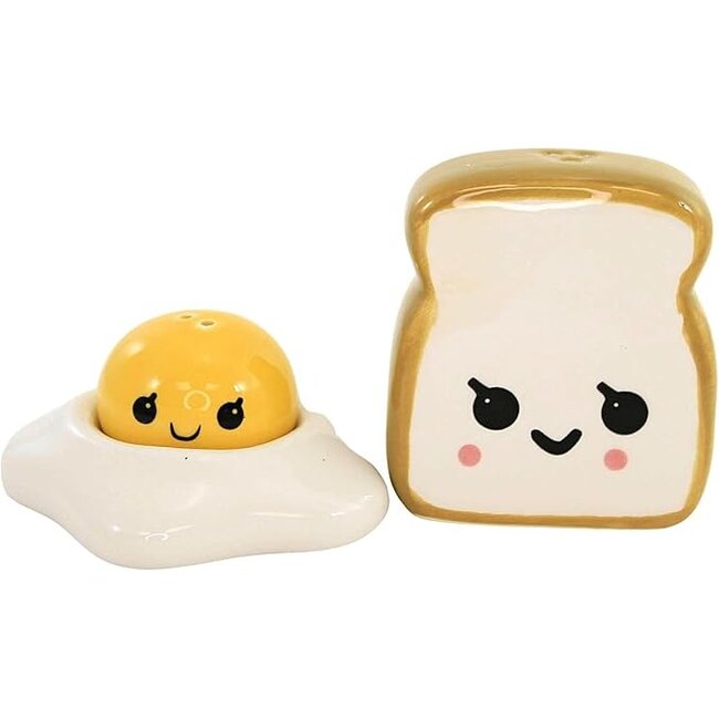 Salt + Pepper Shakers - Egg & Toast