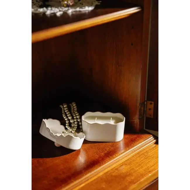 Cherie Ceramic Dish Candle - Yuzu Woods