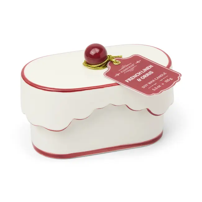 Cherie Ceramic Dish Candle - French Linen & Orris