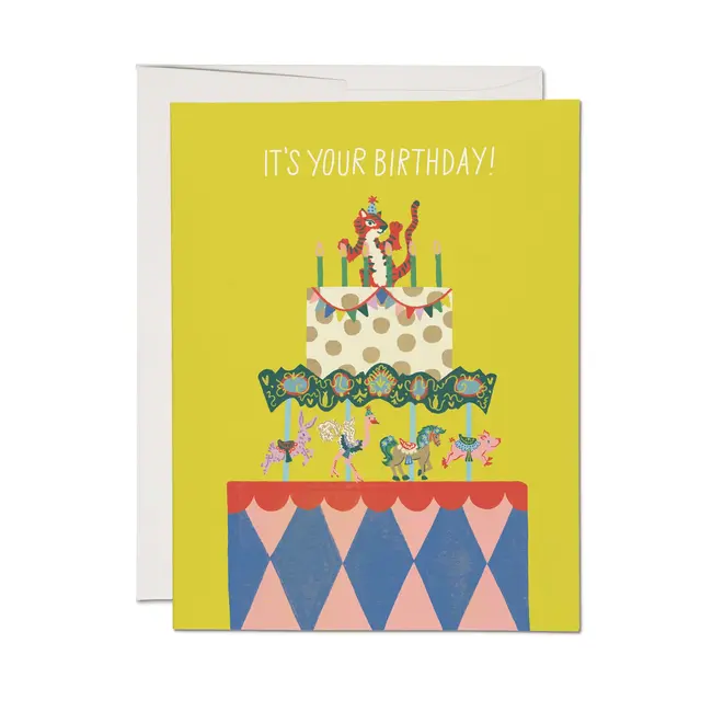 Cake Carousel Birthday Card