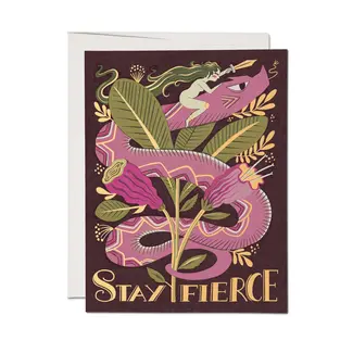 Fierce Snake Friendship Card