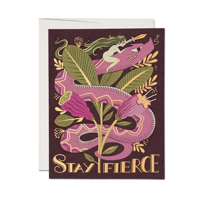 Fierce Snake Friendship Card