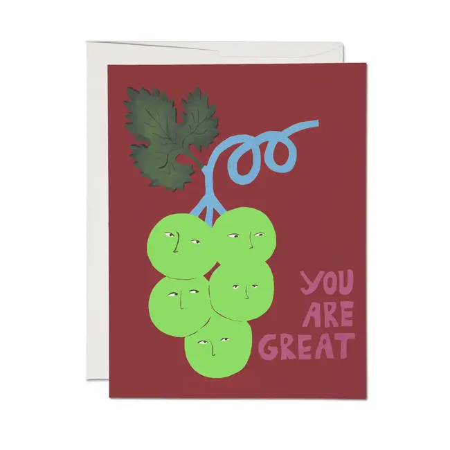Great Grapes Friendship Card
