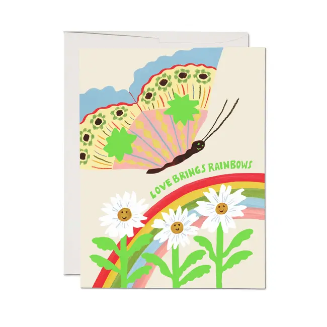 Love Brings Rainbows Card