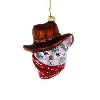 Cowboy Kitty Ornament