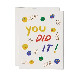 Smiley Faces Congrats Card